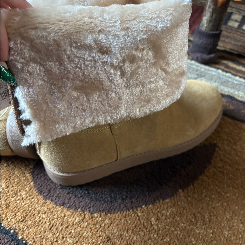 Universal Thread Suede Tan Fold Down Winter Boots… - image 6